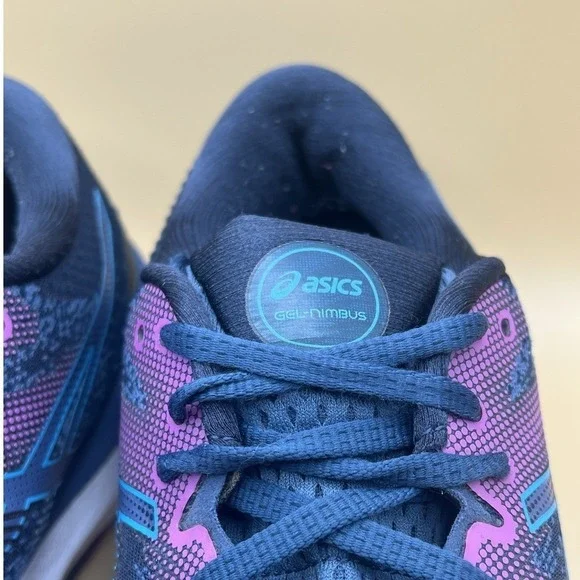 ASICS Gel Nimbus 23 Blue Purple Running Athletic Shoes - Women's Size 9 USED - Picture 5 of 10